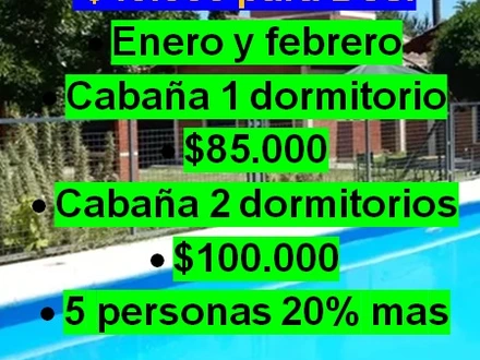 Alquiler temporario de cabana em Mina clavero