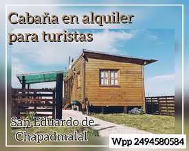 Alquiler temporario de cabaña en Col. chapadmalal