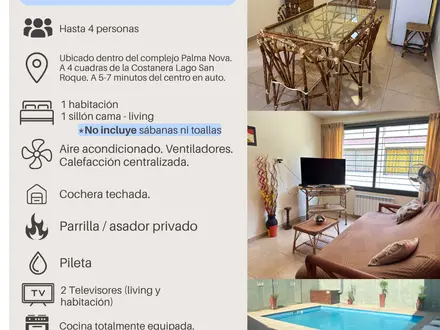 Alquiler temporario de departamento en Villa carlos paz