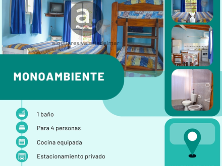 Alquiler temporario de apartamento em Valeria del mar