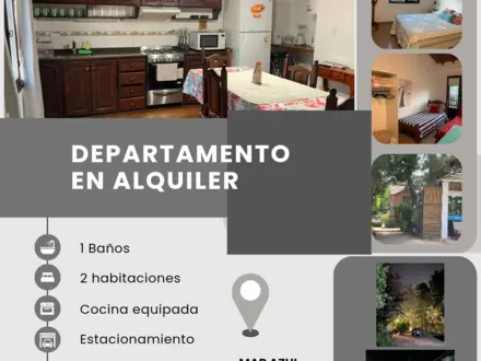 Alquiler temporario de apartamento em Mar azul