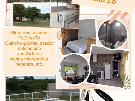 Alquiler temporario de caba&ntilde;a en Tanti