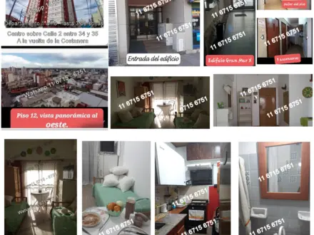 Alquiler temporario de apartamento em Santa teresita