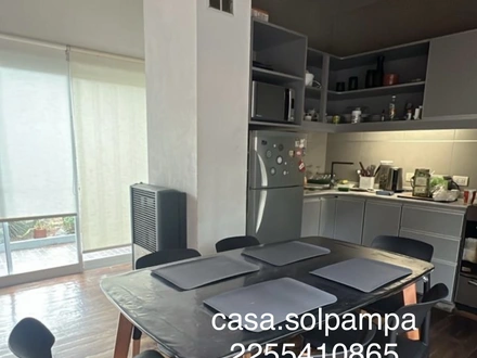 Comedor integrado a cocina, Alquiler temporario de casa em Mar de las pampas
