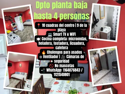 Alquiler temporario de apartamento em Atlantida  santa clara del mar