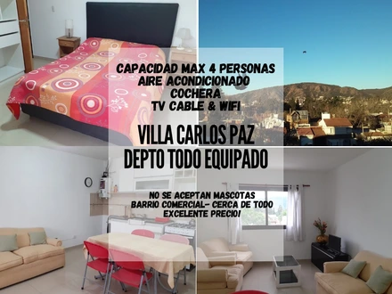 Alquiler temporario de apartamento em Villa carlos paz
