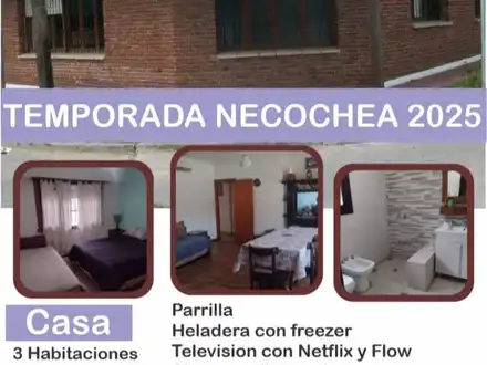 Alquiler temporario de casa em Necochea