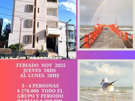 Alquiler temporario de apartamento em San clemente del tuyú