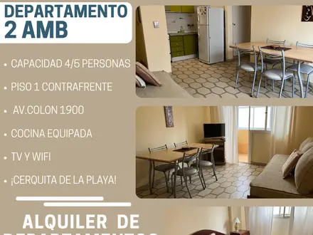 Alquiler temporario de apartamento em Mar del plata