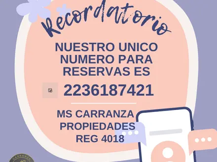 Alquiler temporario de apartamento em Mar del plata