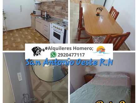 Alquiler temporario de departamento en San antonio oeste