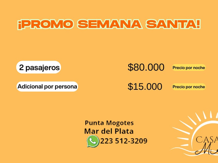 Alquiler temporario de casa en Mar del plata