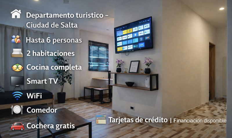 Alquiler temporario de departamento en Salta