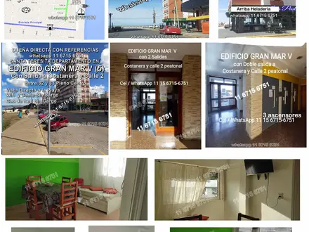 Alquiler temporario de departamento en Santa teresita