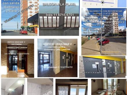 Alquiler temporario de departamento en Santa teresita