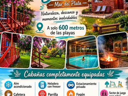 Alquiler temporario de cabana em Mar del plata