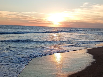 Atardeceres espectaculares, Alquiler temporario de caba&ntilde;a en Sauce grande, monte hermoso