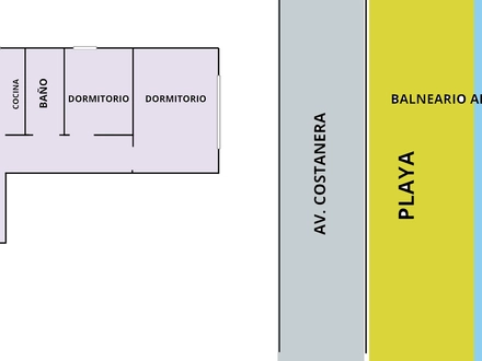 Alquiler temporario de departamento en San bernardo
