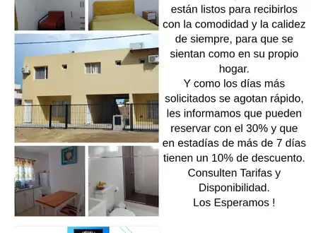 Alquiler temporario de departamento en Las grutas
