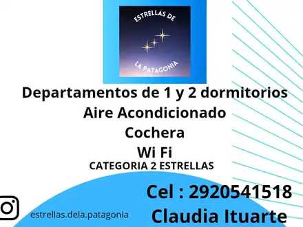 Alquiler temporario de departamento en Las grutas