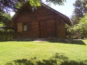 frente de la cabaña mi sueño. . ., Alquiler temporario de cabaña en Manzano historico