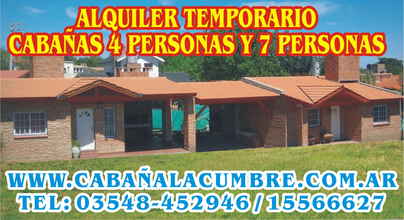 Alquiler temporario de cabaña en Punilla