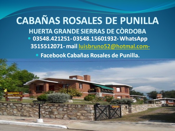 Cabañas Las Ardillas – La Falda (Córdoba) - Home