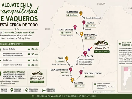 Alquiler temporario de caba&ntilde;a en Vaqueros