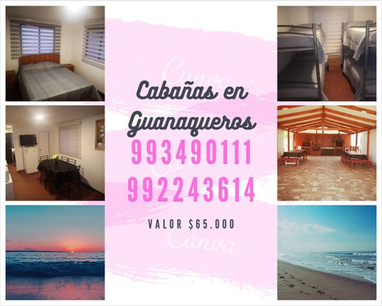 Arriendo temporario de cabana em Guanaqueros