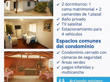 Arriendo temporario de cabana em Guanaqueros