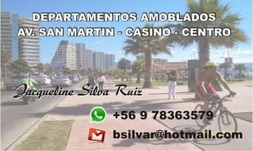 Arriendo temporario de departamento en Viña del mar