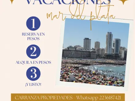Alquiler temporario de apartamento em Mar del plata