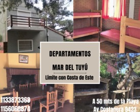 Alquiler temporario de apartamento em Mar del tuyu