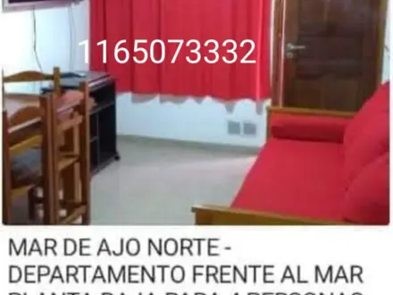 Alquiler temporario de departamento en Mar de ajo