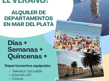 Alquiler temporario de apartamento em Mar del plata