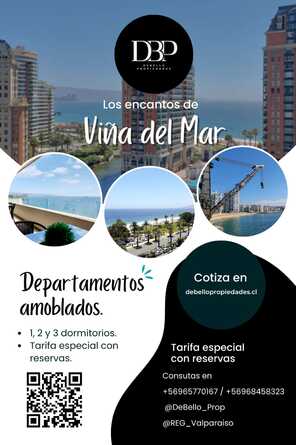 Arriendo temporario de departamento en Viña del mar