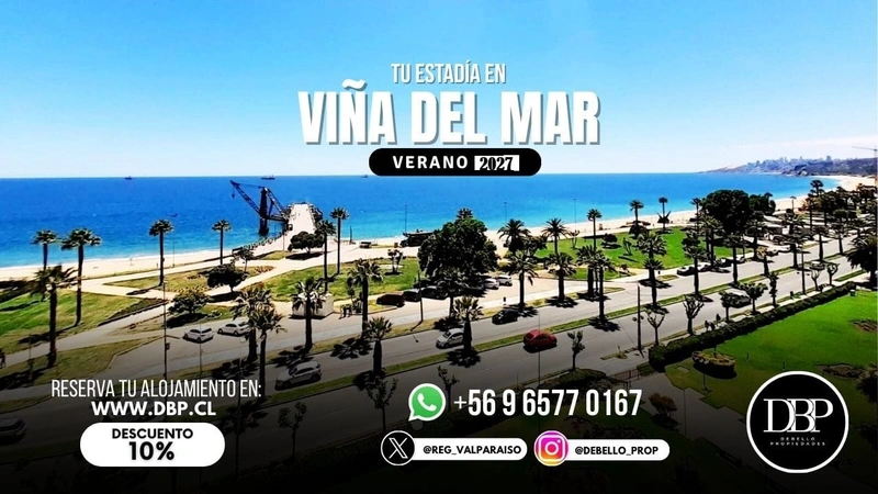 Arriendo temporario de departamento en Vi&ntilde;a del mar