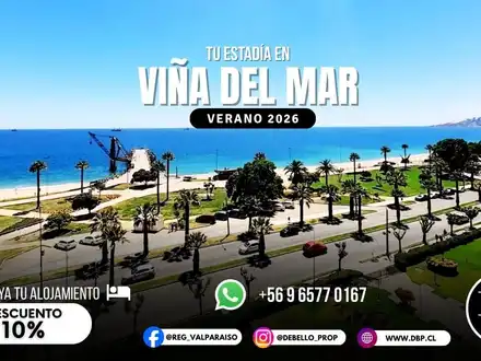 Arriendo temporario de apartamento em Viña del mar