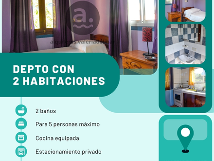 Alquiler temporario de apartamento em Valeria del mar