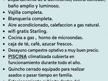 Alquiler temporario de departamento en Puerto madryn