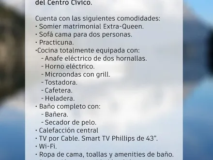Alquiler temporario de departamento en San carlos de bariloche