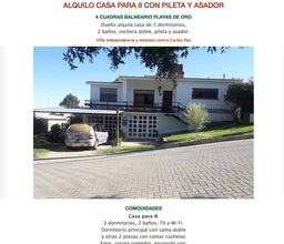 Alquiler temporario de casa em Carlos paz