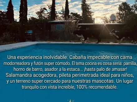 Alquiler temporario de caba&ntilde;a en San rafael, villa 25 de mayo