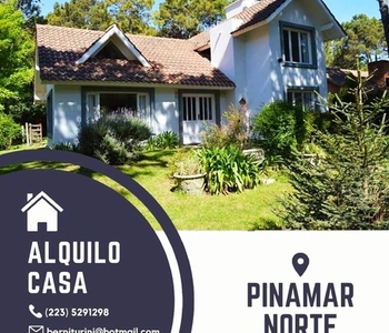 Alquiler temporario de casa em Pinamar